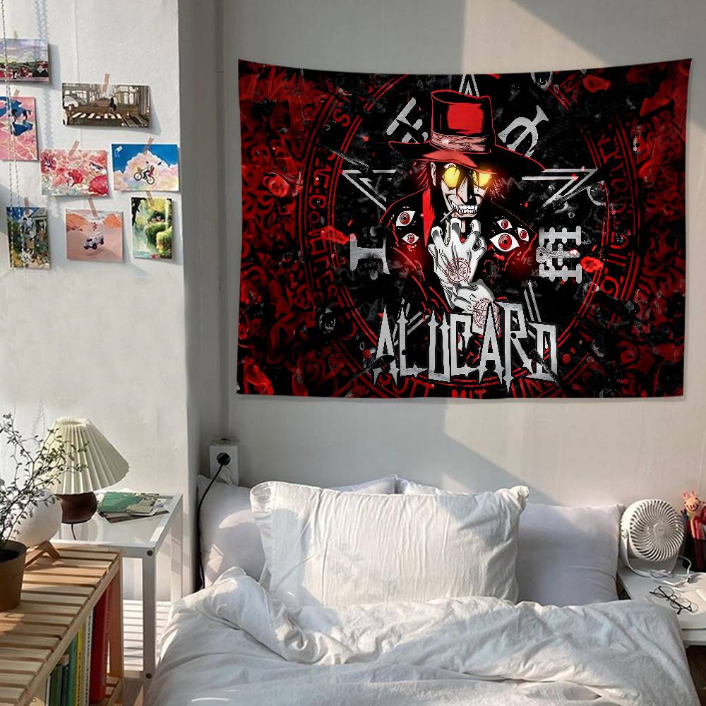 HHellsingS Anime Hanging Bohemian Tapestry Bohemian Wall Tapestries Mandala Cheap Hippie Wall Hanging