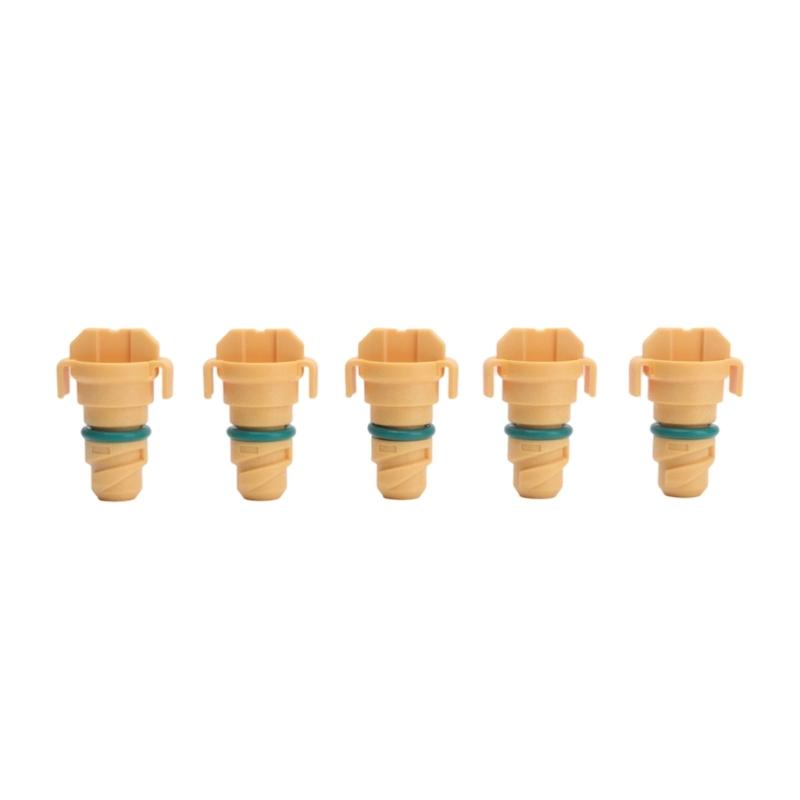 KX6Z6730B BC3Z6730A Oil Drain Plug Replacement Set, 5 Pieces with Lower Guide Sections and Two Side Tabs for Installation