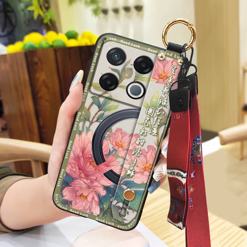 Protective Anti-knock Phone Case For infinix GT 20 Pro/X6871 Anti-dust Dirt-resistant Fashion Shockproof Wrist Strap