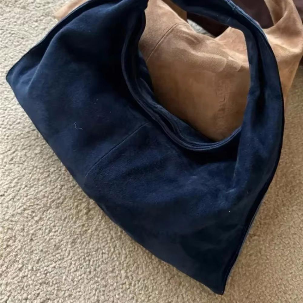 

Premium Wool Suede Underarm Bag 2024 New Genuine Leather Women s Bag Single Shoulder Cross Shoulder Handbag Small Bag 33x3x16cm синій
