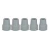 10pcs Rubber Crutch Tip Set Professional Portable Gray Walking Cane Tip Accessory for Elderly 0.7 Inch
