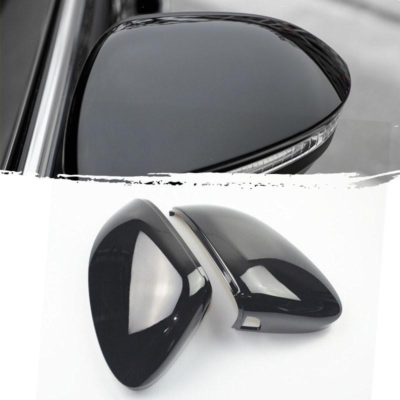 Gloss Black For VW Golf 8 MK8 8R R-line GTI W/ Lane Assist Wing Mirror Cover Cap