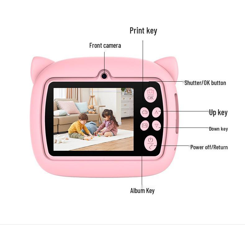 Instant Print Digital Camera for Kids - Photography and Learning Toy for Birthdays