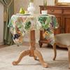 Stylish Florals Print Tablecloth Multipurpose Polyester Materials for Dining Party Home Decoration