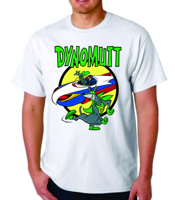 

DYNOMUTT 1970-е МУЛЬТФИЛЬМ ФУТБОЛКА КЛАССИЧЕСКИЙ Зерновой HANNA BARBERA SCOOBY S