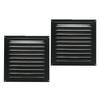 2pcs Attic Vent Aluminum Soffit Vent Shed Vent Grille with Screen for Exterior Door House Attic Garage