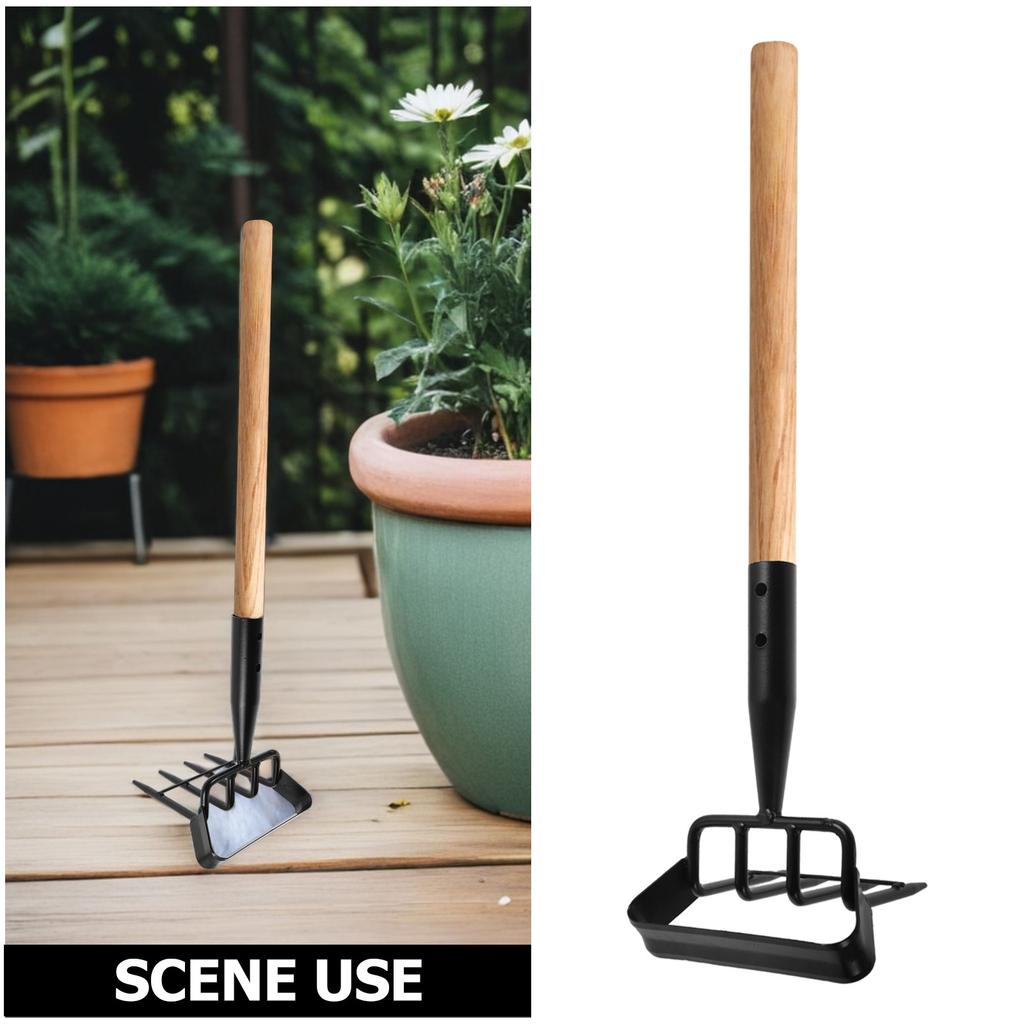 Heavy Duty Manganese Steel Garden Weeding Rake Multi Function Hoe Cultivator Tool for Effortless Weed Removal Digging Planting