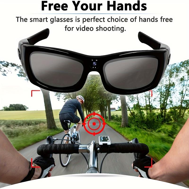New HD Camera Glasses Wearable Polarized Lens DVR Video Surveillance Security Protection Video Cam For Outdoor Sports 2025