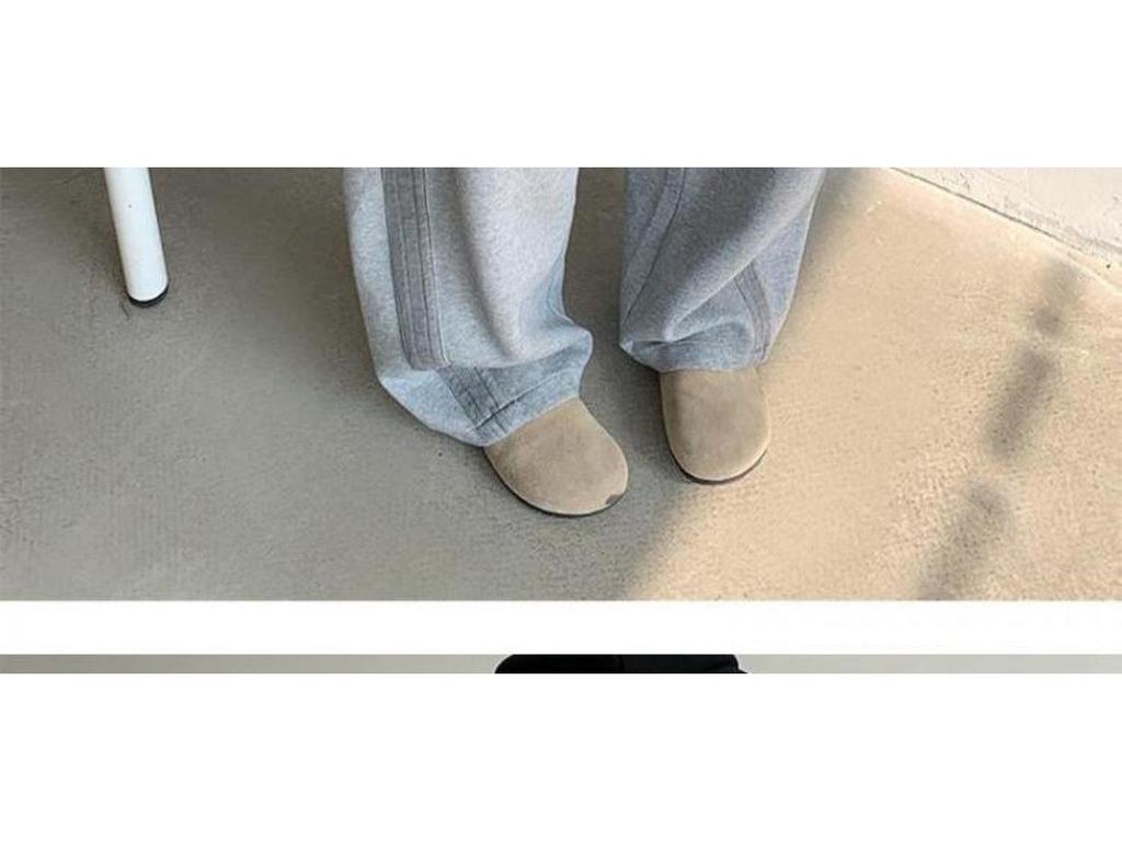 Gray Scimitar Unisex Casual Loose Straight Wide-Leg Pants for Spring and Autumn