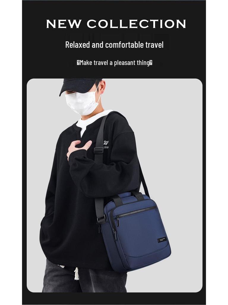 Men's Large Capacity Oxford Cloth Crossbody Bag - 2025 Spring Business & Casual Style