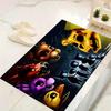 1 Pièce Tapis Horreur Five Nights Freddy'S, Tapis de Bureau Intérieur Extérieur Paillasson, Antidérapant, Confortable, Salon, Noël Halloween, Cadeau de Noël Y157