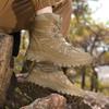 Large size high top non-slip and wear-resistant outdoor hiking and cross-country hiking boots comfortable desert training boots military boots