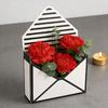 10 Pcs Valentine's Day Floral Envelope Boxes Empty Florist Bouquet Packaging Box Folding Paper Envelope Gift Box for Party Flower Wrapping Supplies