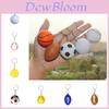 Trending Pu Basketball Keychain Foam Soccer Kids Sports Toy Decorative Pendant Activity Small Gift