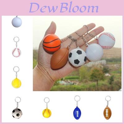 Trending Pu Basketball Keychain Foam Soccer Kids Sports Toy Decorative Pendant Activity Small Gift
