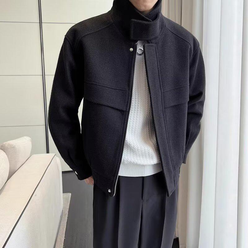 Klopový pánský nadměrný ležérní kabát - Podzim/Zima Národní módní trend.