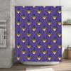 Purple Magic Owl Printed Shower Curtain Waterproof Bath Decorations For Home Living Room Bathroom