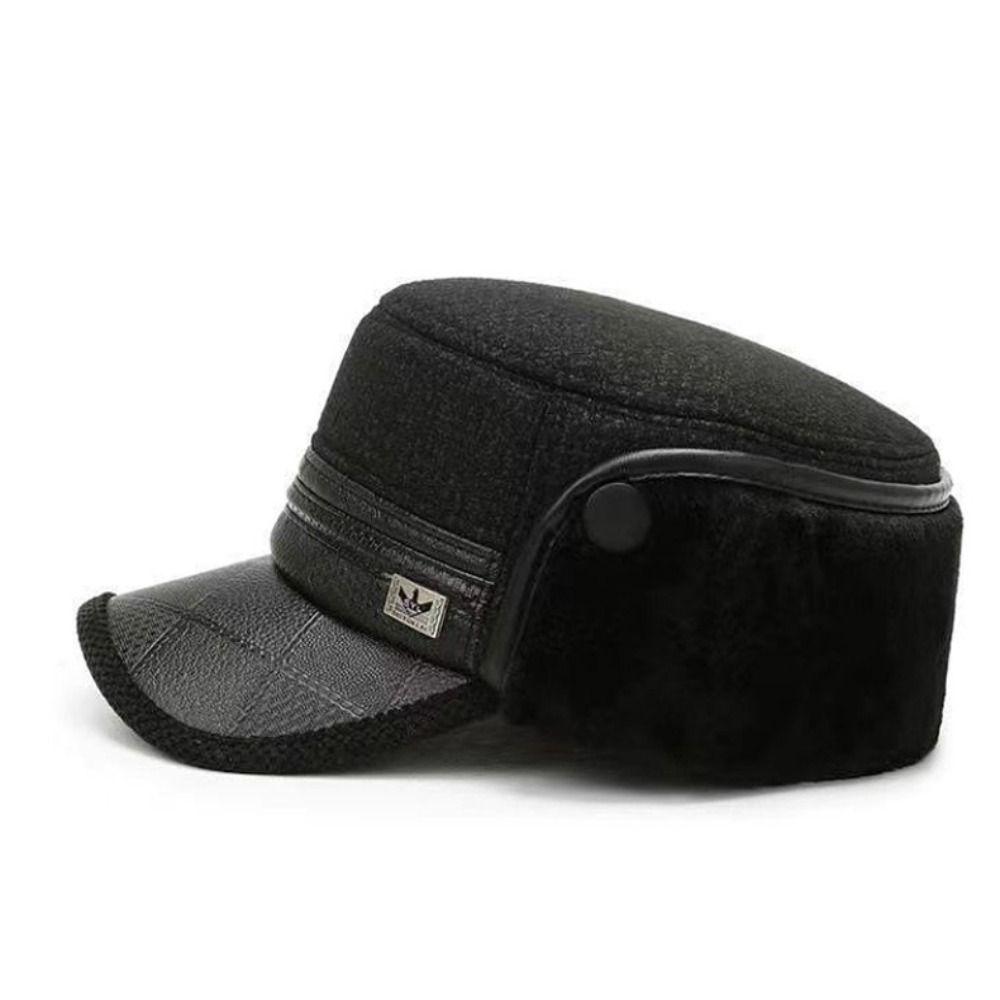 Windproof Earmuffs Cap Thickened Warm Berets High Quality Ear Protection Hat  Men