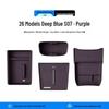 Compatible with 26 Deepal S07 Models: Center Console Silicone Storage Box Organizer for Car Interior Modification.