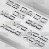 Car Badges For XC40 XC60 XC90 XC70 S60 V60 V70 S90 V40 AWD D3 D4 D5 D6 D7 D8 Bright Silver Rear Trunk Emblem Metal Sticker