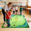 Golf Hitting Mat Sports Practice Equipment Replaceable Golf Training Mat For Beginners Kids Indoor Outdoor Courtyard Home