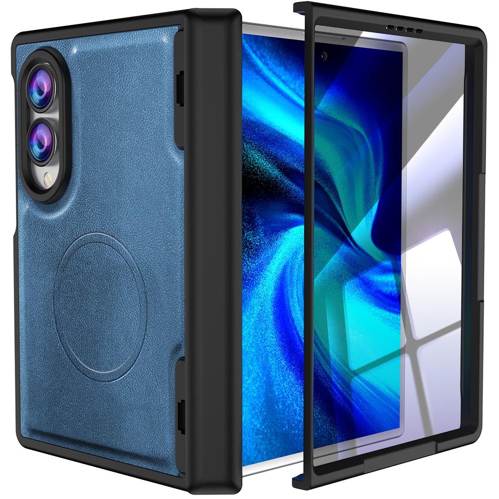 Luxury Magnetic Leather Shell membrane Integration Case for Samsung Galaxy Z Fold8 Fold 8 Wide Shockproof for Magsafe Cover