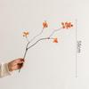 7-Head Artificial Persimmon Branch: Ruyi Flower Arrangement for Living Room Decoration