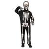 Bright Skeleton Costume For Children Halloween Party Full Body Jumpsuit Easy Zipper Closure Comfortable Wear