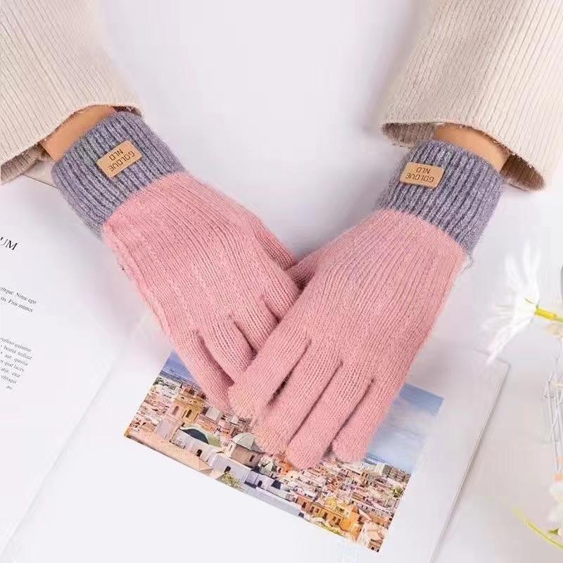 

Модные и повседневные зимние теплые утолщенные перчатки для сенсорного экрана для езды на велосипеде