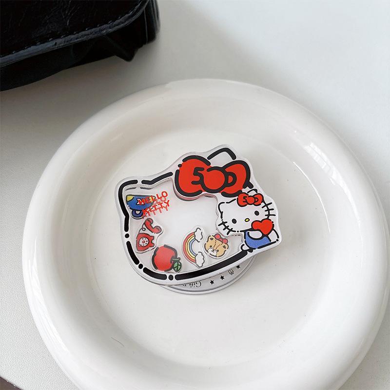 Korean Light Luxury Temperament Kt Rocking Music Simple And Small Magnetic Attraction Personality Cute Mobile Phone Holder Desktop Lazy Airbag