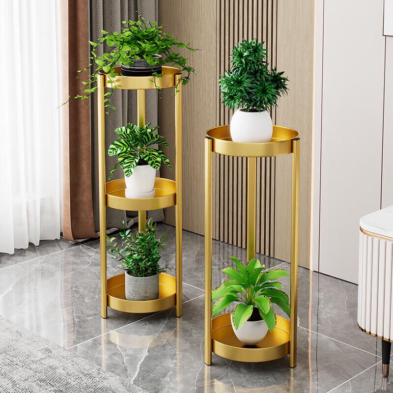 Hualong Shield Schmiedeeisen Mehrstufiger Blumenständer