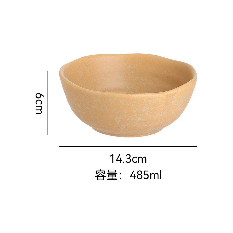 Retro Japanese Ceramic Bowls, Plates, Tableware Sets, Combination, High-Value Restaurant, Household Steak, Plates, Soup Bowls