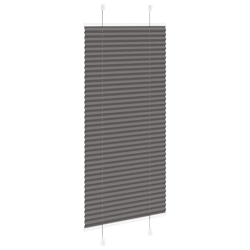 Roleta Plisowana Czarna 60X150 Cm Szerokość Tkaniny 59,4Cm