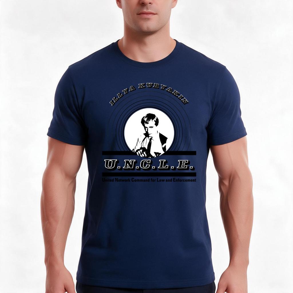 The Unisex From Uncle Illya Kuryakin Tshirt Summer Casual Cotton Tee Oversized Streetwear Tops Vintage Graphic Print