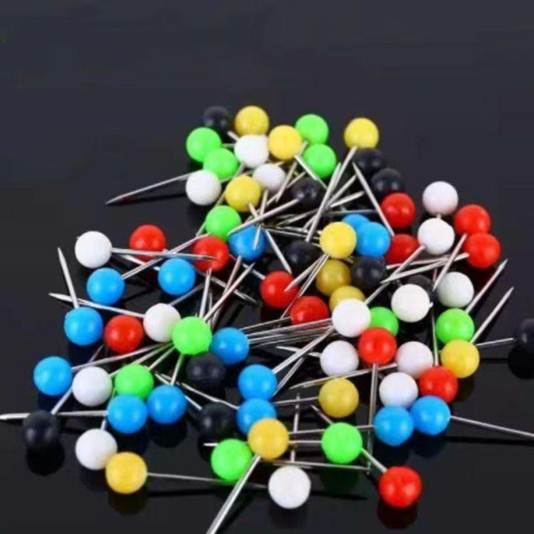 

Colored Pearl Thumbtacks & Fishing Line Set - Angling Accessories Small