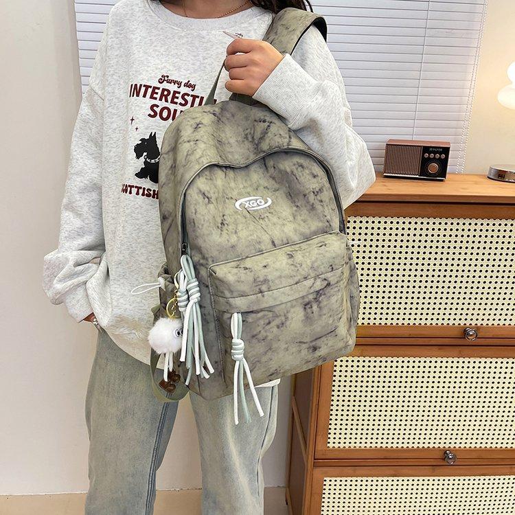 Schoolbag Japanese Simple Fashion High Value Large Capacity Commuter Versatile Schoolbag Junior High School High School Student Backpack