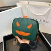 Halloween Funny Pumpkin Bag Fashion Contrast Color Cute Personality Creative Shoulder Crossbody Chain Bag