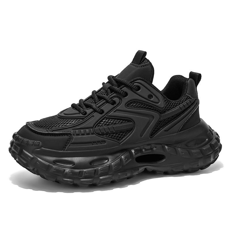 Dad Shoes Mesh Breathable Low Top Comfortable Cold i Sticky Shock Absorbing Sneakers Tire Bottom