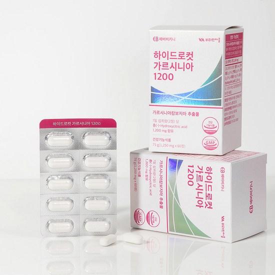 Ever Bikini Hydro Cut Garcinia 1200 75g, 60 tablets, 1 unit,Korean health food