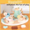 Wooden Afternoon Tea Cookies Cups Tableware Set Children Toys For Imaginative Pretend Play