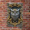 Retro Aluminum Tinplate Paintings, Coffee Shop License Plates, Round - Shaped Rural - Style Decorations for Bar Walls