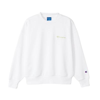Champion Long Sleeve Crew Neck Sweatshirt with Script Size Women's Logo, CWSAS001-010-M