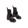 Dr. Martens Leather Casual Round Toe Short Boots Women Boots Black 31012001