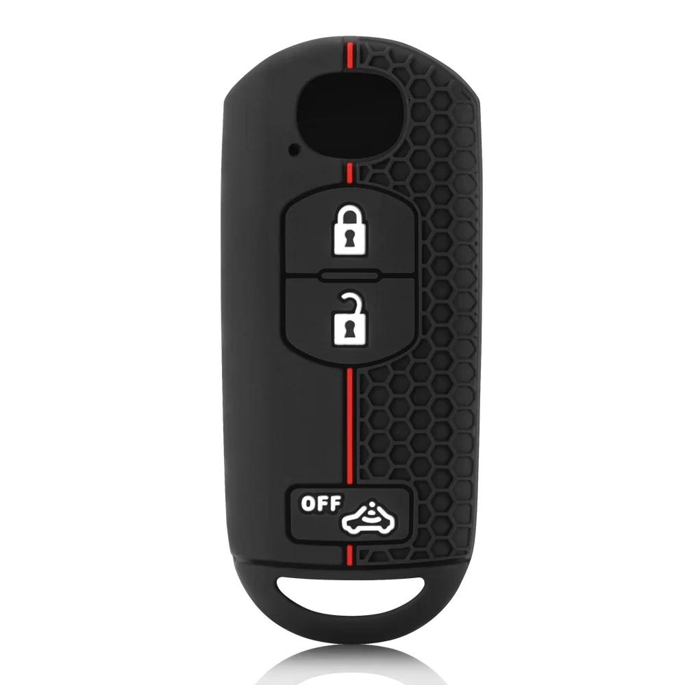 Silicone Remote Key Cover Case for MAZDA CX-5 CX-3 2 3 5 6 CX-7 CX-9 Demio Speed Miata MX5 Case 2 3 4 Button 2018 2019 2020 2021