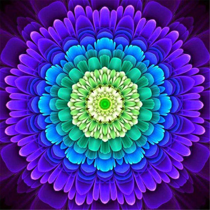 Special Drills Mandala 5D Diamond Painting 30 x 40cm Home Wall Decor Diamond Painting Mandala Round Drill Painting