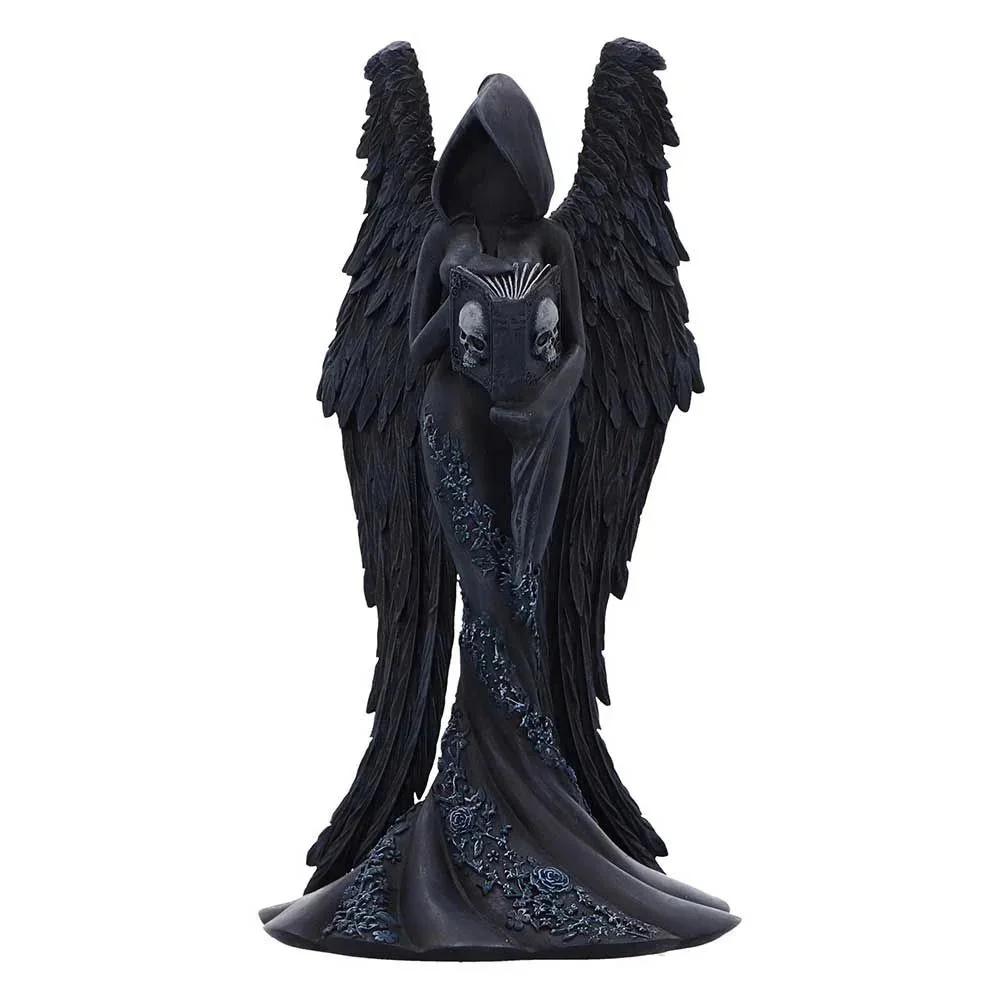 Statua Figurine Fatta a Mano in Resina del Mietitore Gotico Halloween Scrivania Scaffale Mensola Ufficio Casa Arredamento Casa Macabro Scuro Regalo