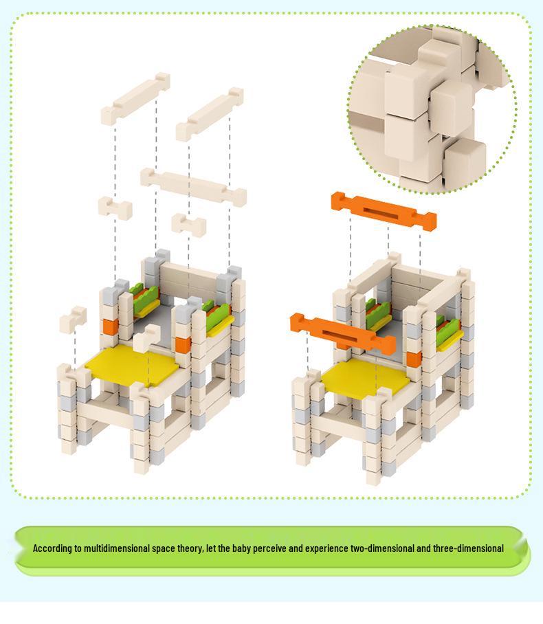 Luban Wooden Mortise and Tenon Building Blocks for Children's Early Learning and Development