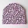 Autumn and winter unisex leopard print animal jacquard knitted hat, super elastic woolen hat, warm pullover hat, cold weather hat