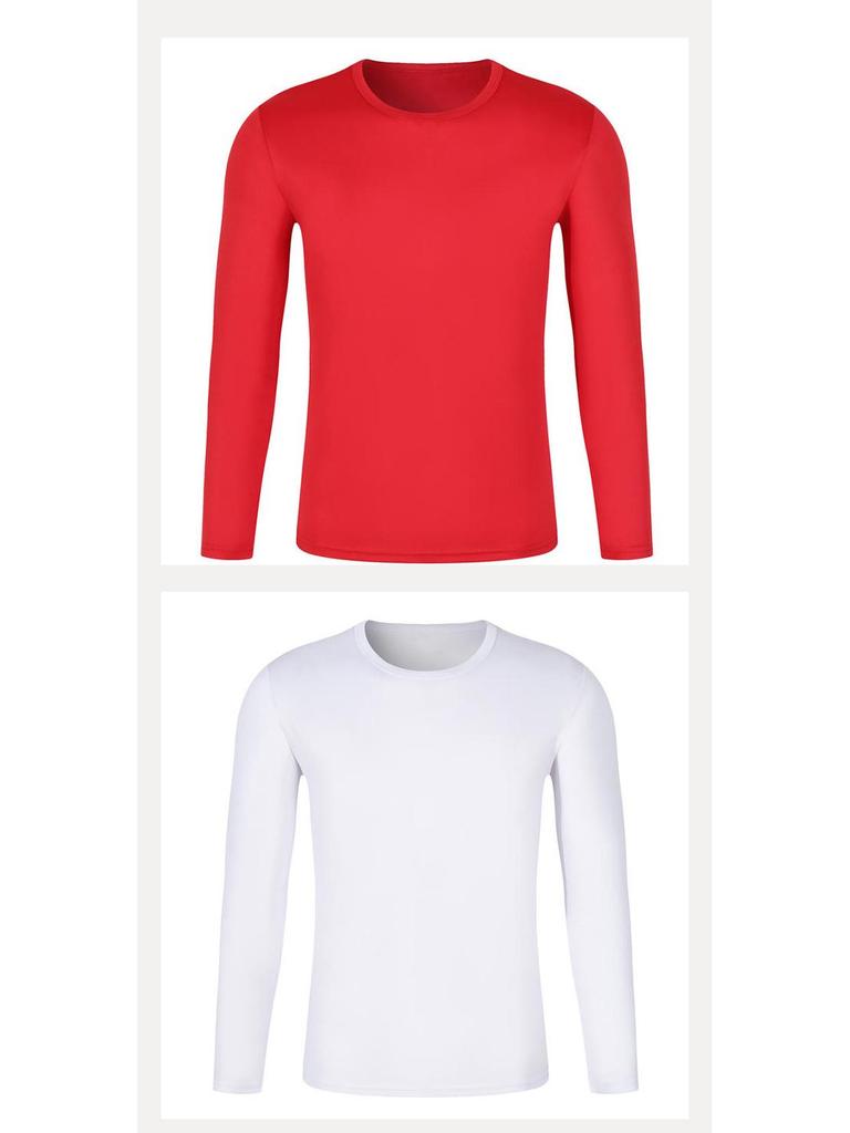 2025 Schnelltrocknendes Sommer-Teambuilding-Langarm-T-Shirt mit Rundhalsausschnitt und Logo für Herren und Damen