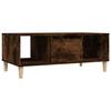 821065 vidaXL Coffee Table Smoked Oak 90x50x36.5 Cm Engineered Wood